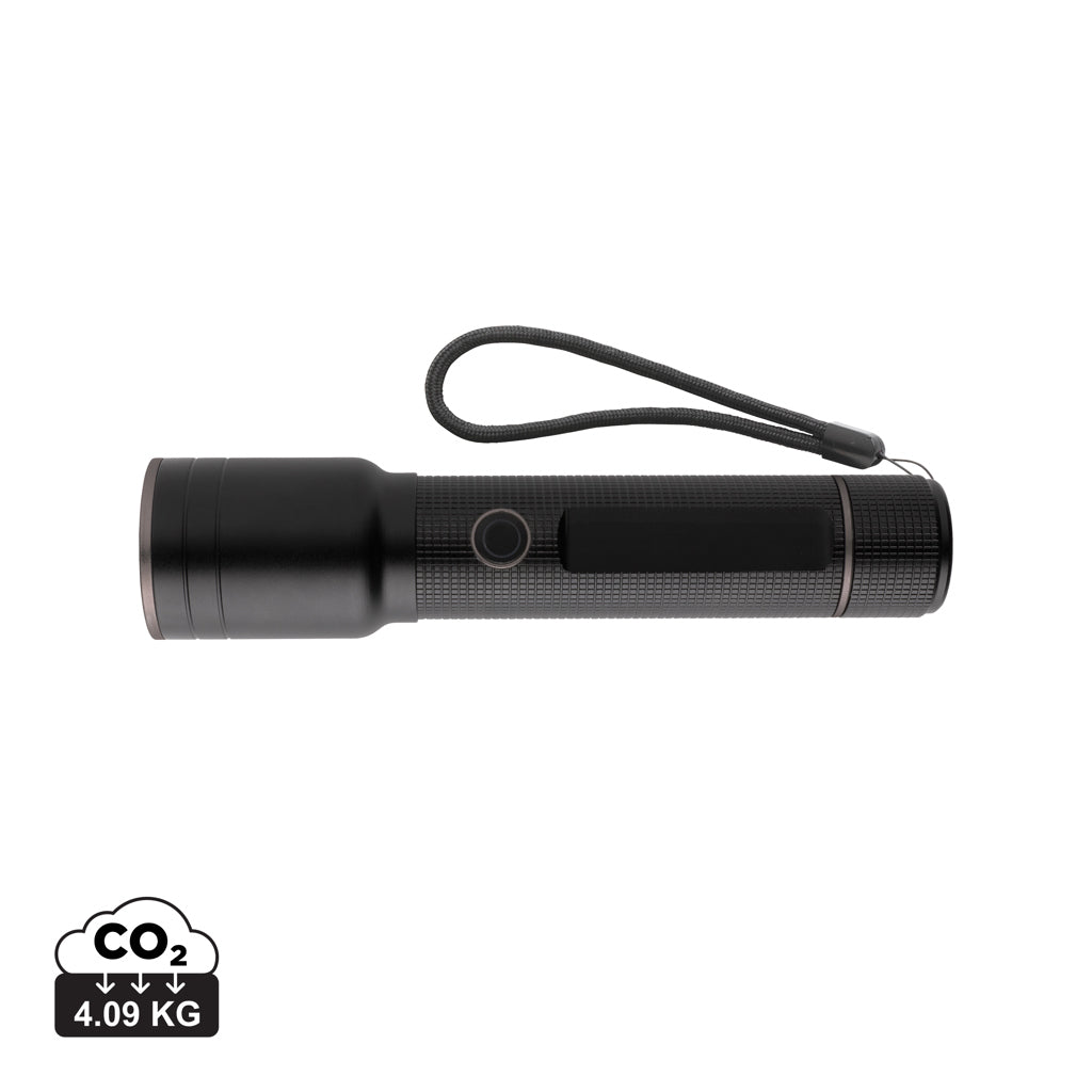USB-återuppladdningsbar heavy duty ficklampa RCS aluminium