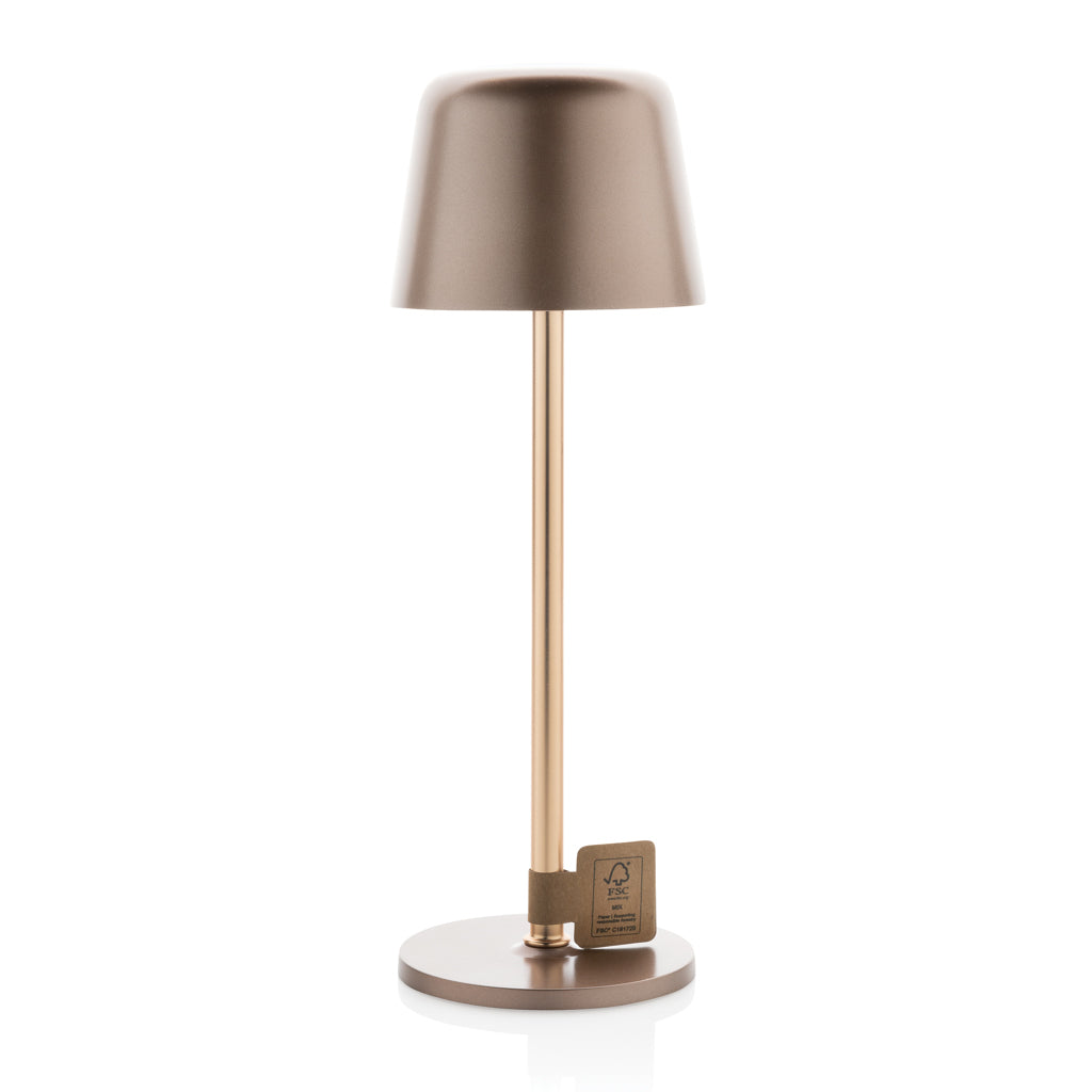 Zenic RCS återvunnen plast USB laddningsbar bordslampa