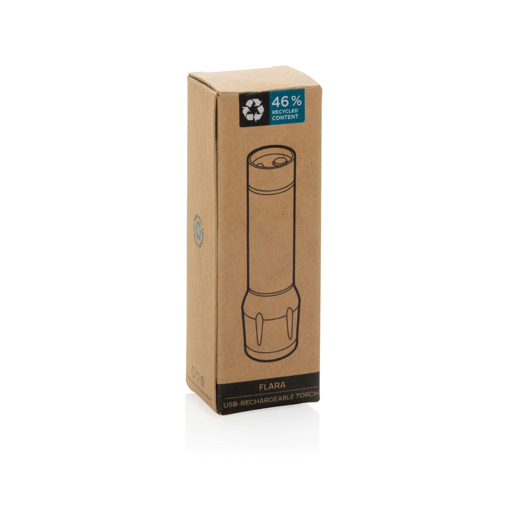 Flara RSC återvunnen plast ficklampa med USB-laddning