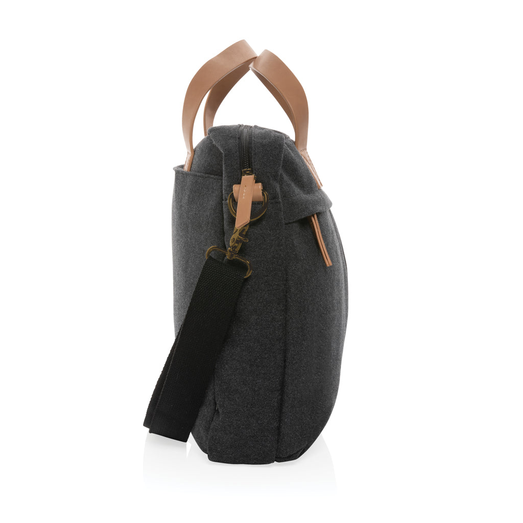 Impact AWARE™ laptopväska i 16 oz. återvunnen canvas