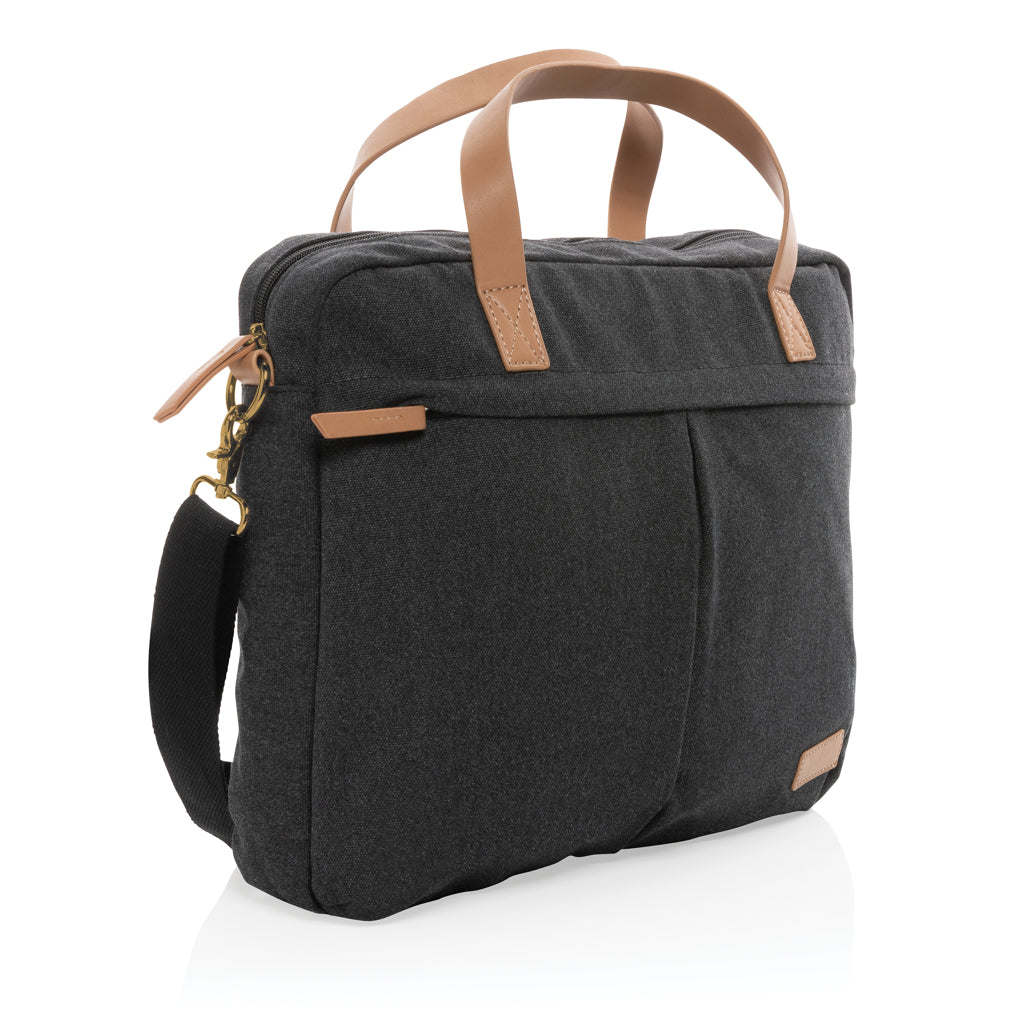 Impact AWARE™ laptopväska i 16 oz. återvunnen canvas