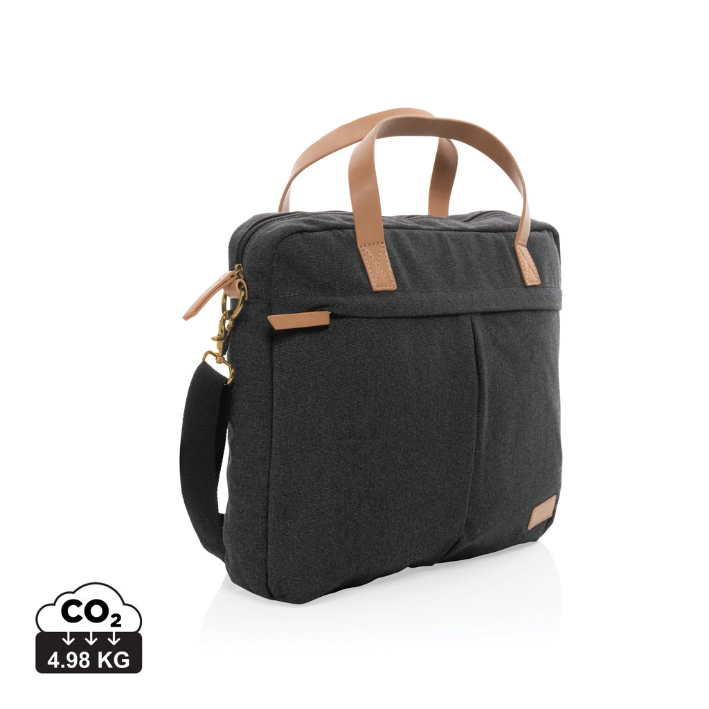 Impact AWARE™ laptopväska i 16 oz. återvunnen canvas