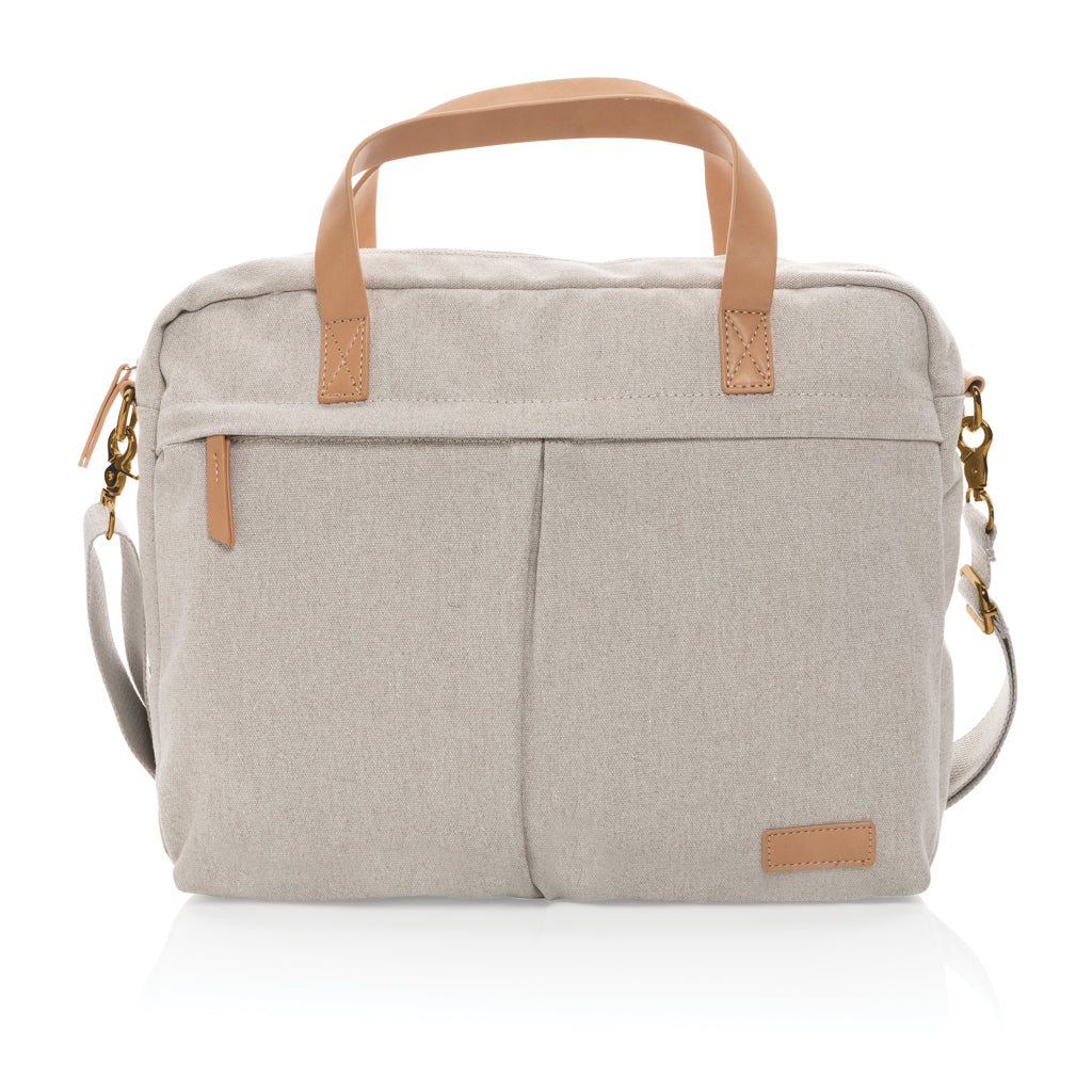Impact AWARE™ laptopväska i 16 oz. återvunnen canvas