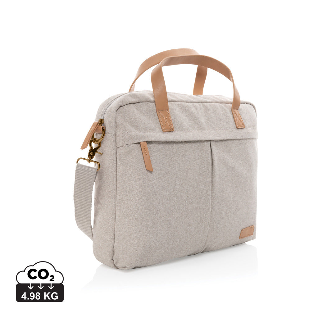 Impact AWARE™ laptopväska i 16 oz. återvunnen canvas
