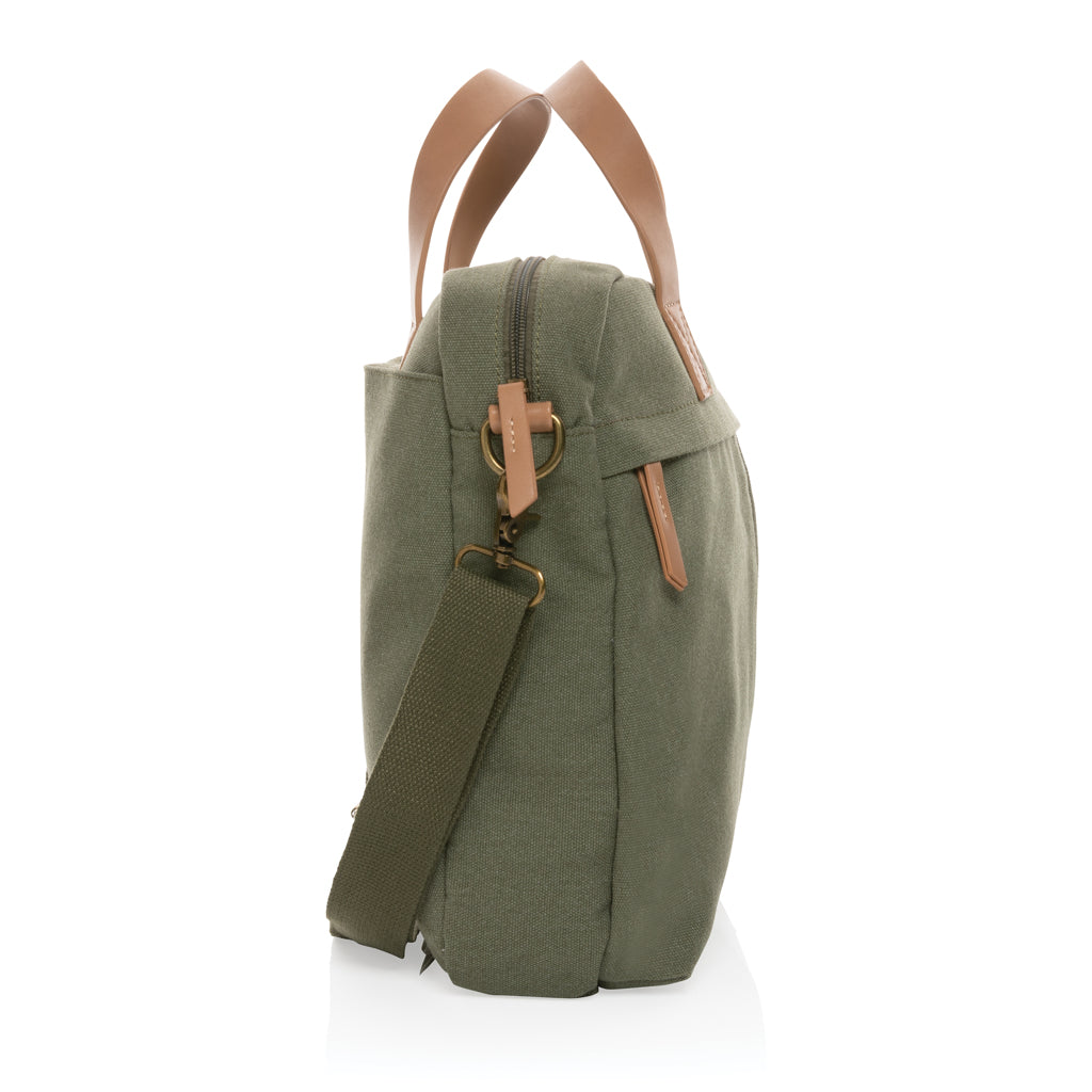 Impact AWARE™ laptopväska i 16 oz. återvunnen canvas