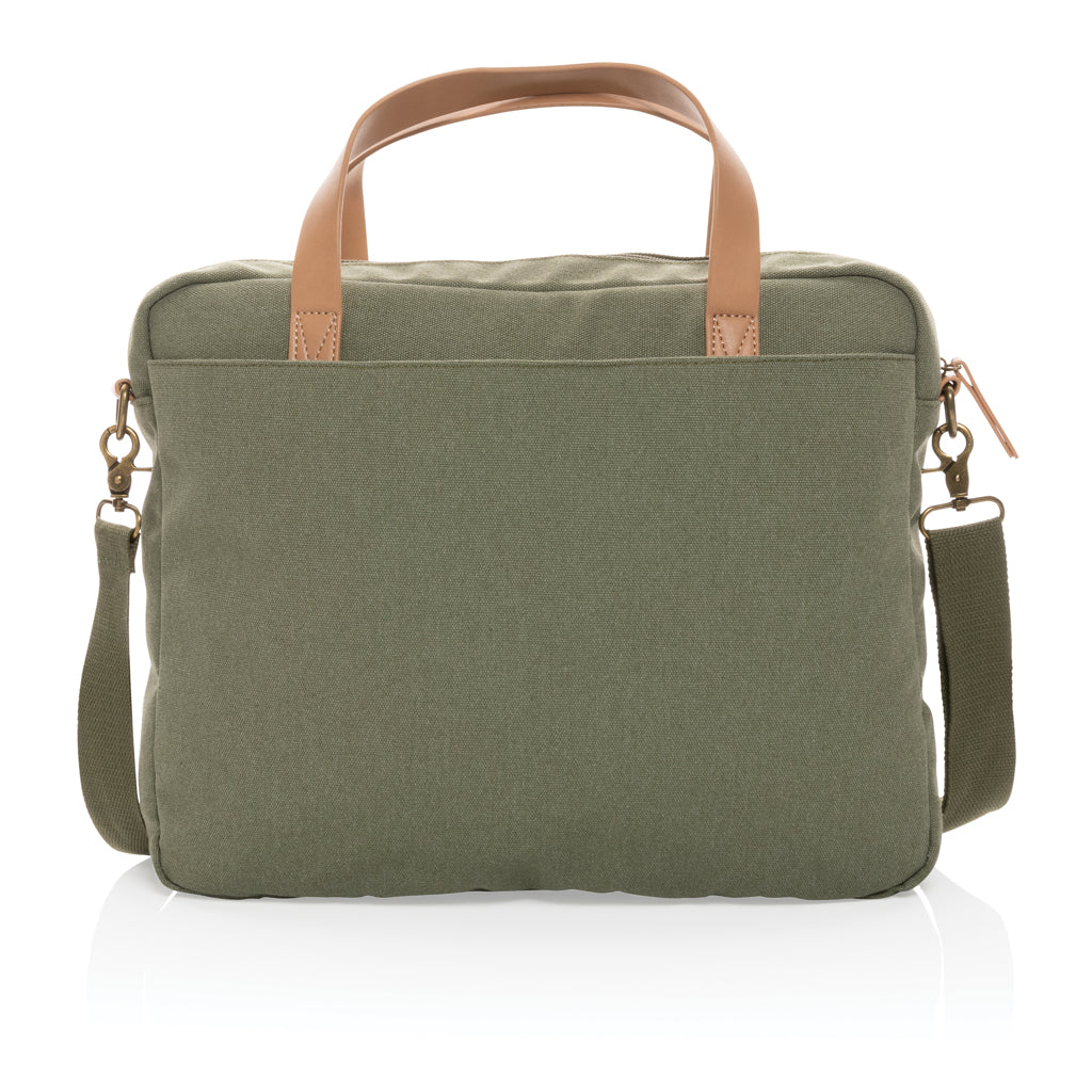 Impact AWARE™ laptopväska i 16 oz. återvunnen canvas