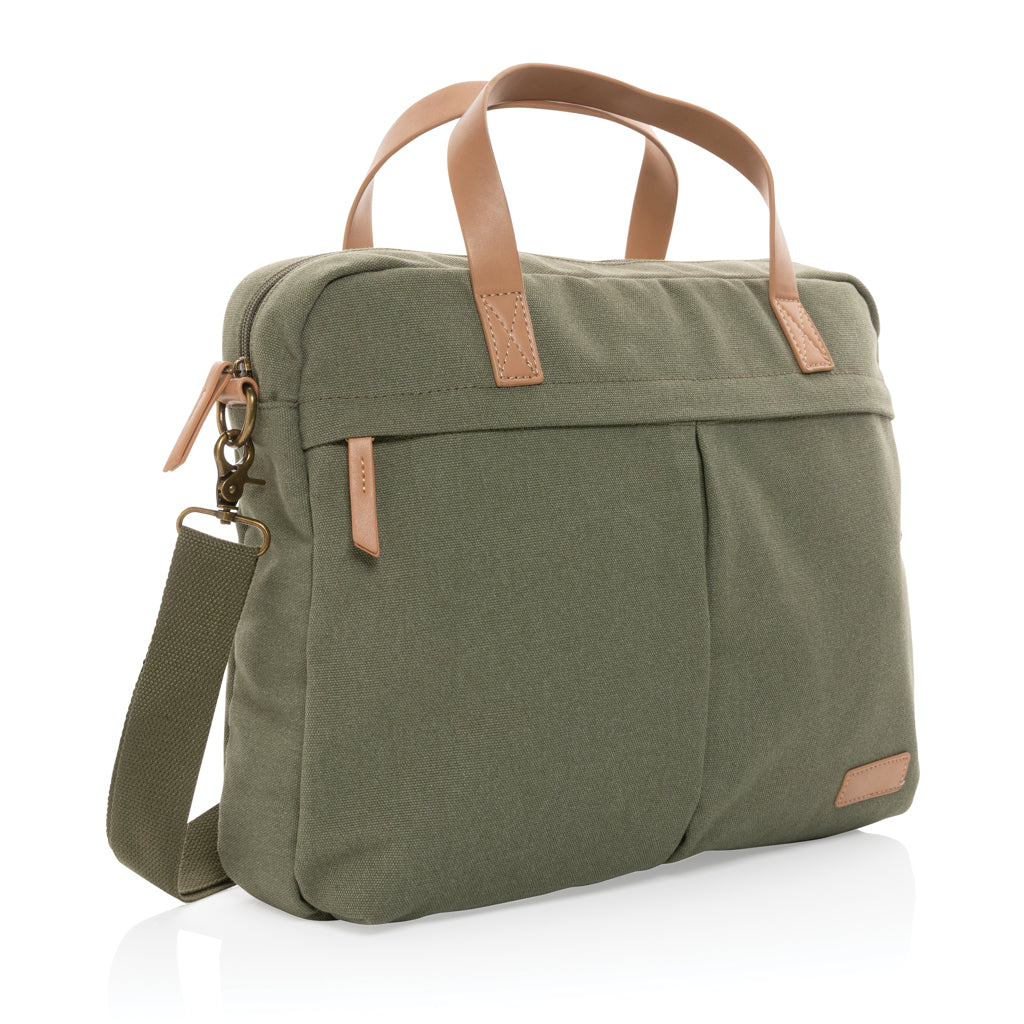 Impact AWARE™ laptopväska i 16 oz. återvunnen canvas
