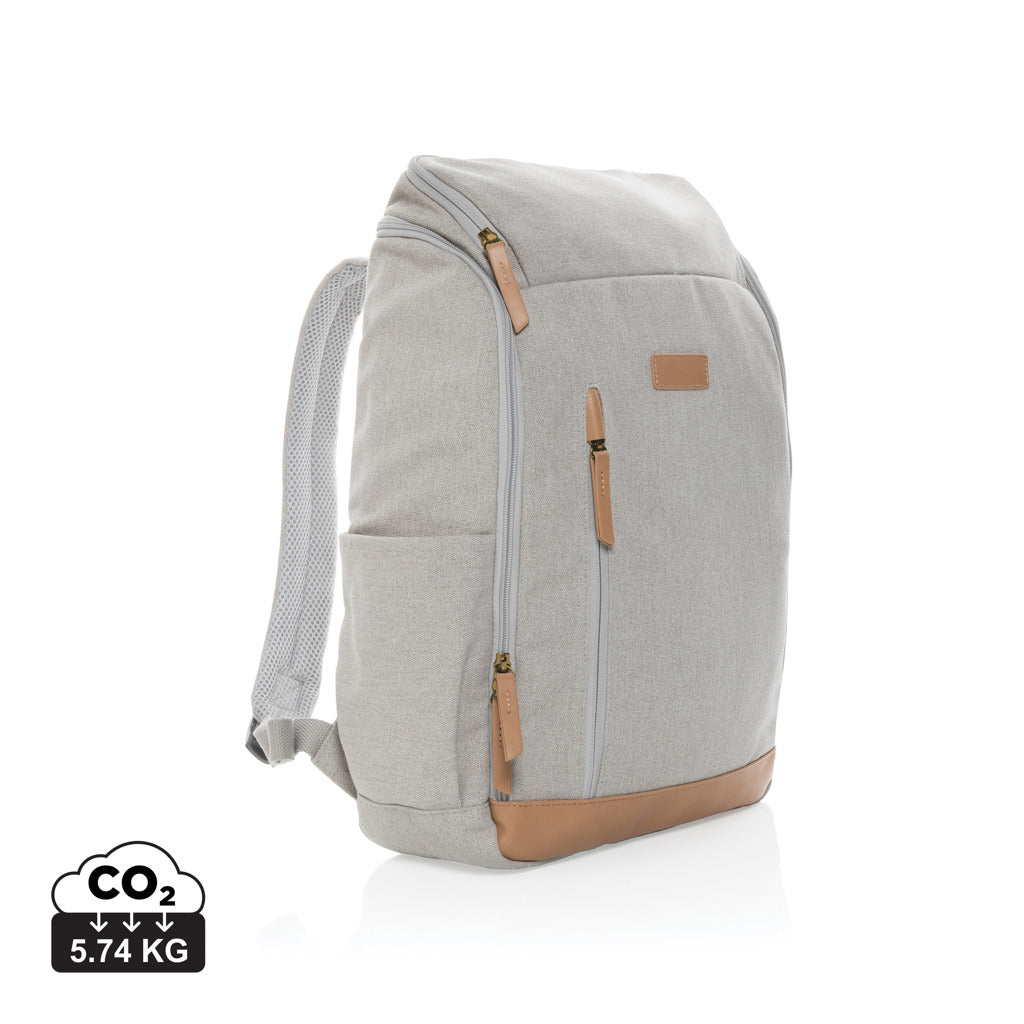 Impact AWARE™ 15' laptopryggsäck i 16 oz. återvunnen canvas