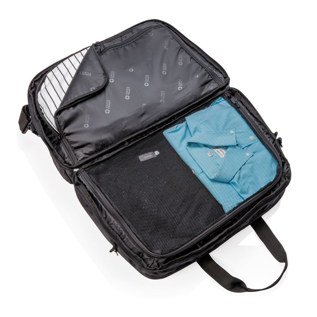 Swiss Peak RFID duffel med resväskeöppning