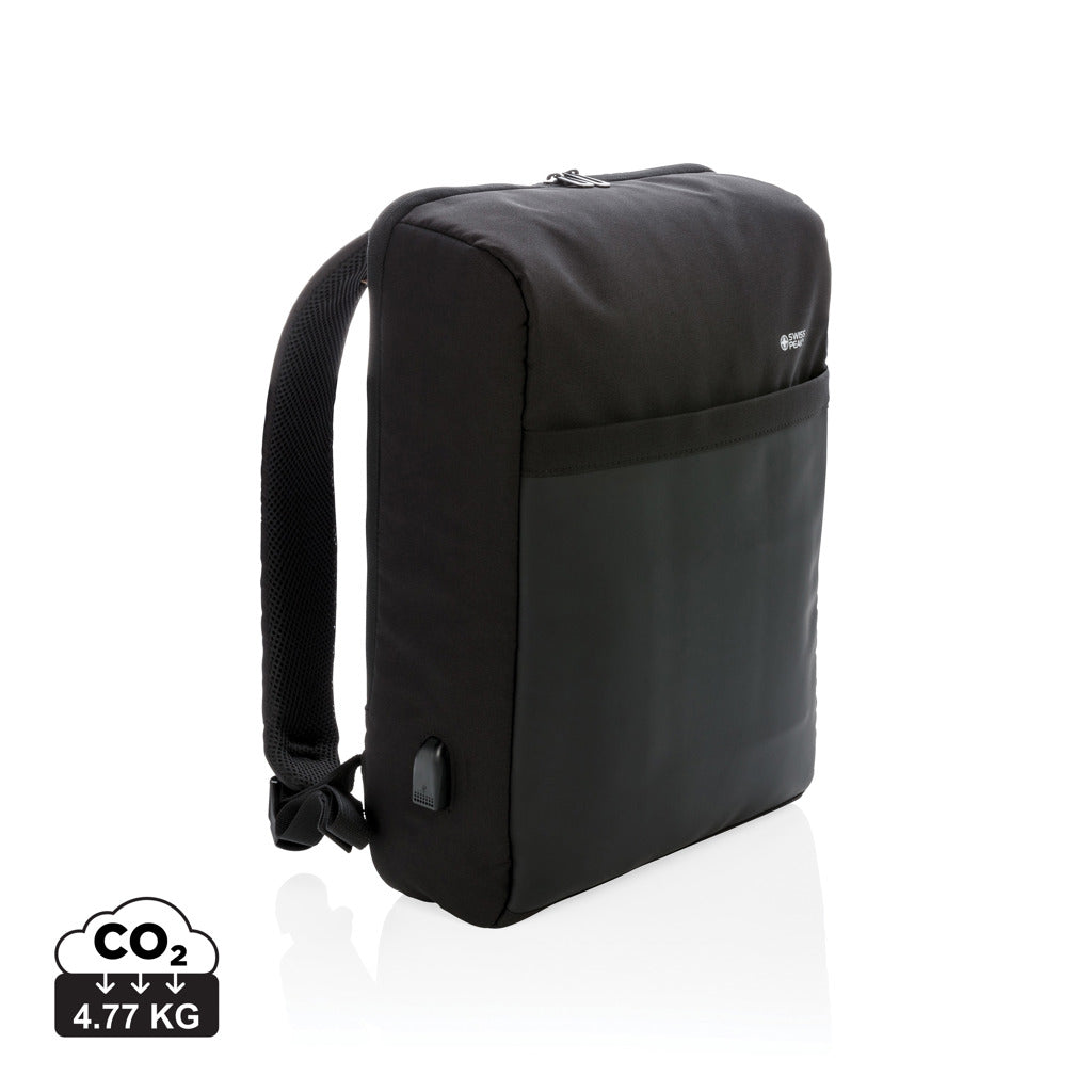 Swiss Peak 15' stöldskyddad RFID & USB-ryggsäck, PVC-fri