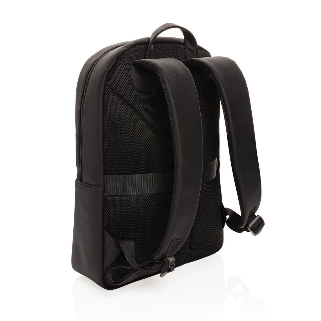 Swiss Peak lyxig laptopryggsäck i PU, PVC-fri