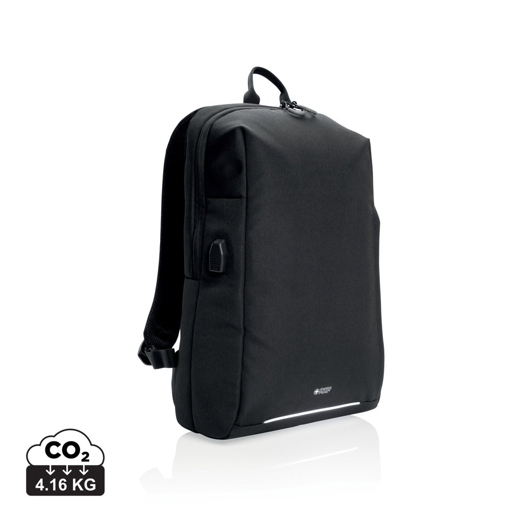 Swiss Peak AWARE™ RFID och USB A laptopryggsäck