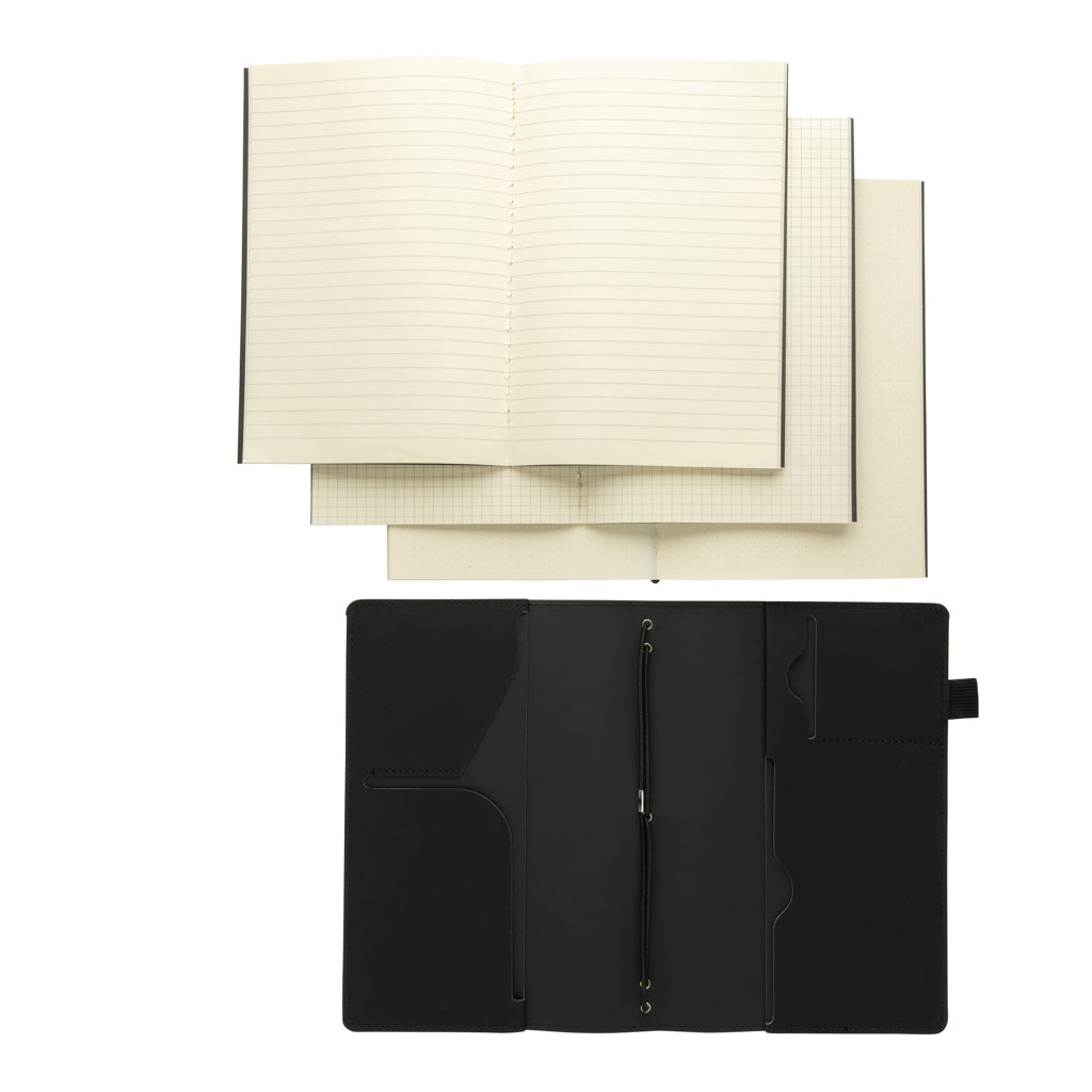 Daily Notes Binder 3-i-1 refill PU anteckningsbok