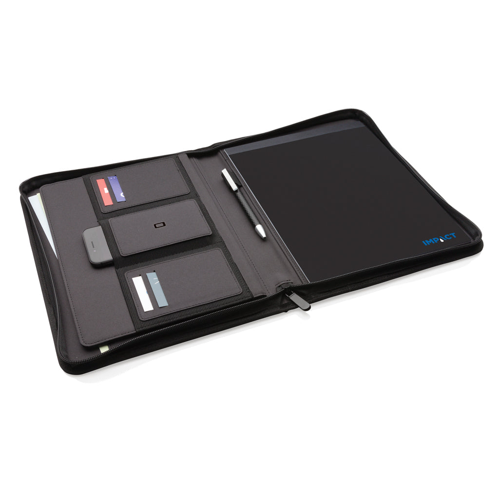 Impact AWARE™ RPET A4 portfolio med dragkedja