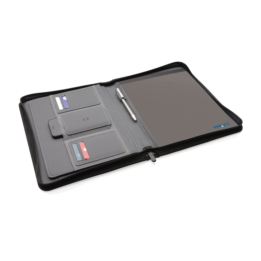 Impact AWARE™ RPET A4 portfolio med dragkedja