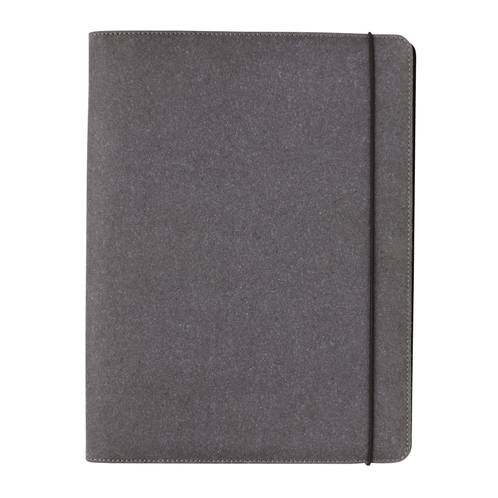 A4 portfolio i återvunnet läder