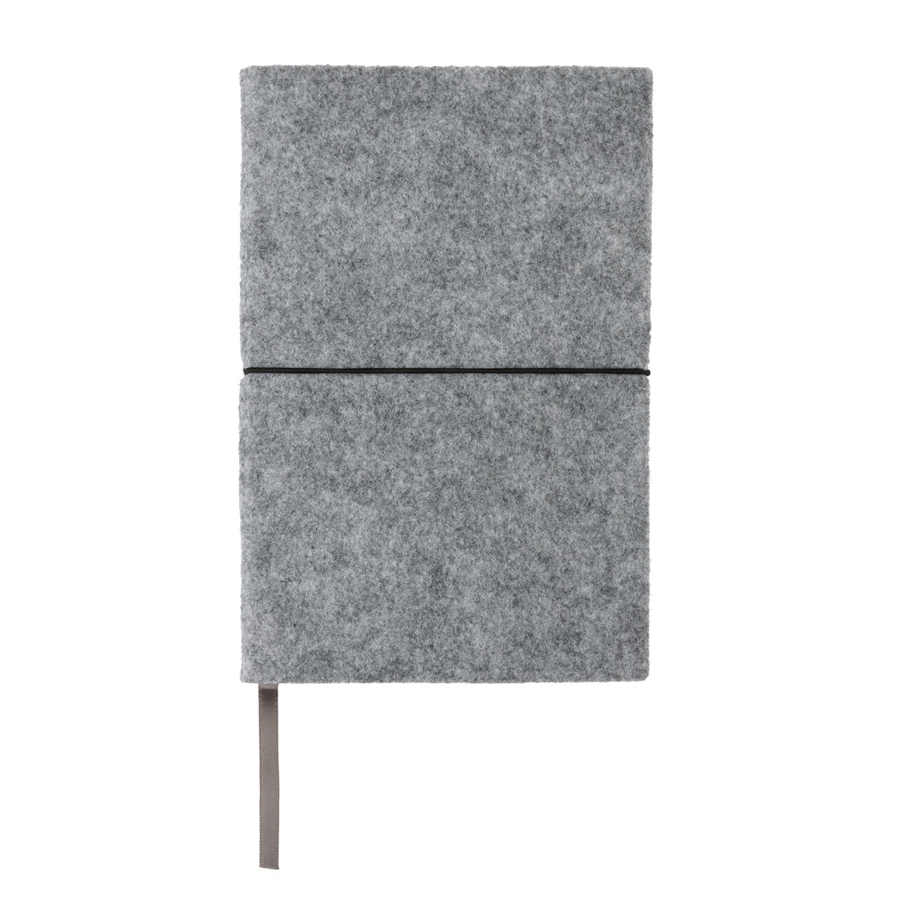 A5 softcover filt anteckningsbok GRS certifierad