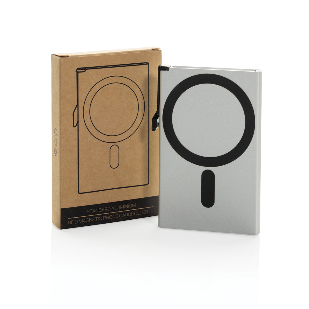 Standard aluminium RFID magnetiskt kortfodral för mobil