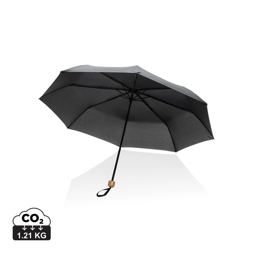 20.5' Impact AWARE™ RPET 190T Pongee paraply  bambu