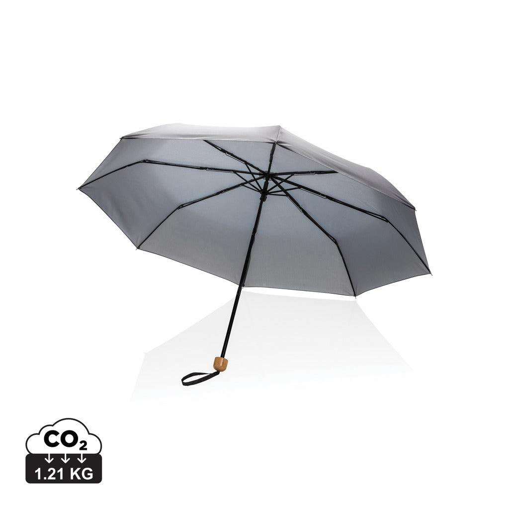 20.5' Impact AWARE™ RPET 190T Pongee paraply  bambu