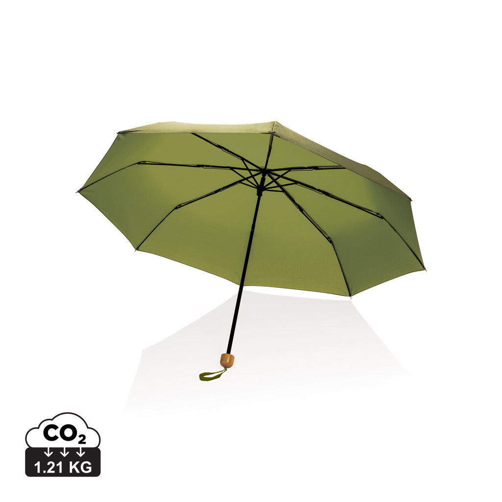 20.5' Impact AWARE™ RPET 190T Pongee paraply  bambu