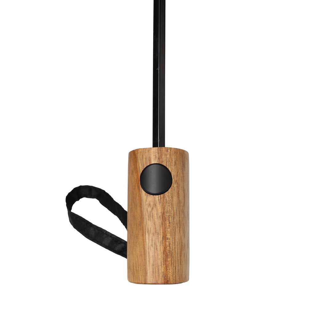 Kaycey 21” AWARE™ RPET Acacia trä mini paraply auto open
