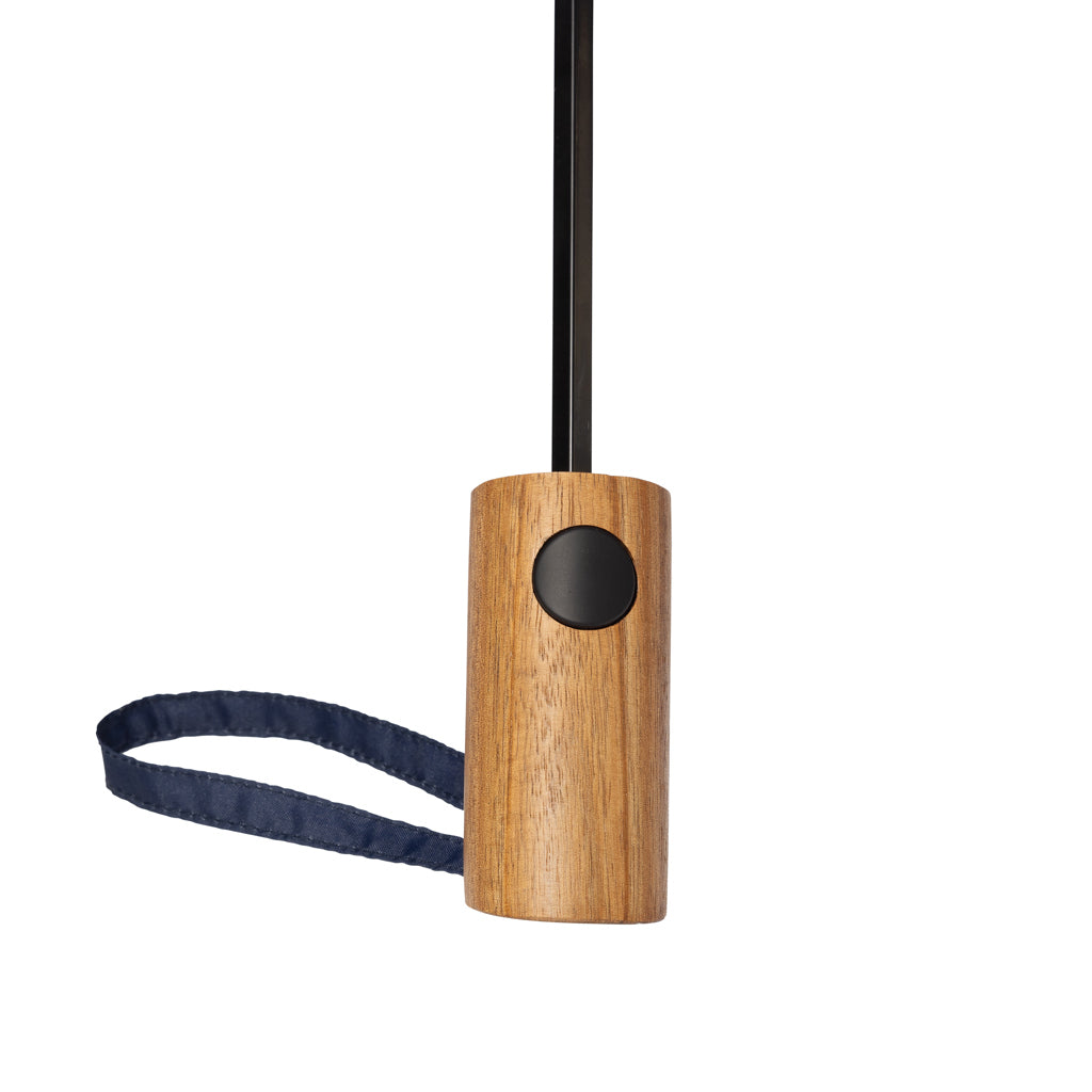Kaycey 21” AWARE™ RPET Acacia trä mini paraply auto open