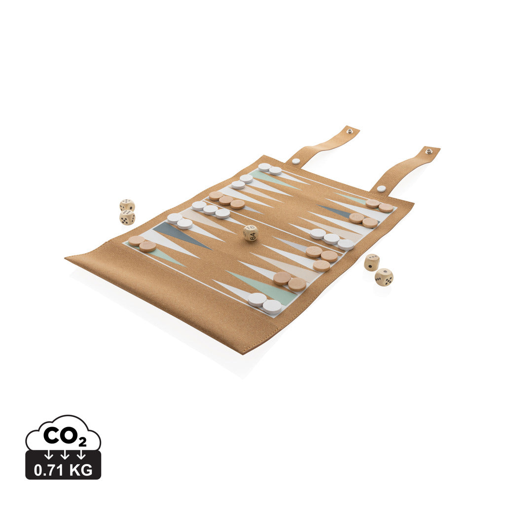 Britton kork hopvikbart backgammon och dam-spel