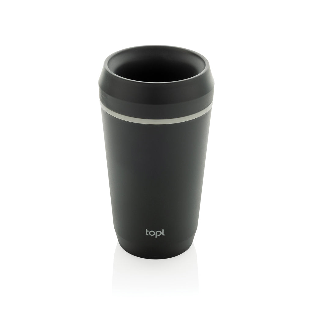 Topl To Go-glas av återvunnen plast Patenterat 360-lock 354