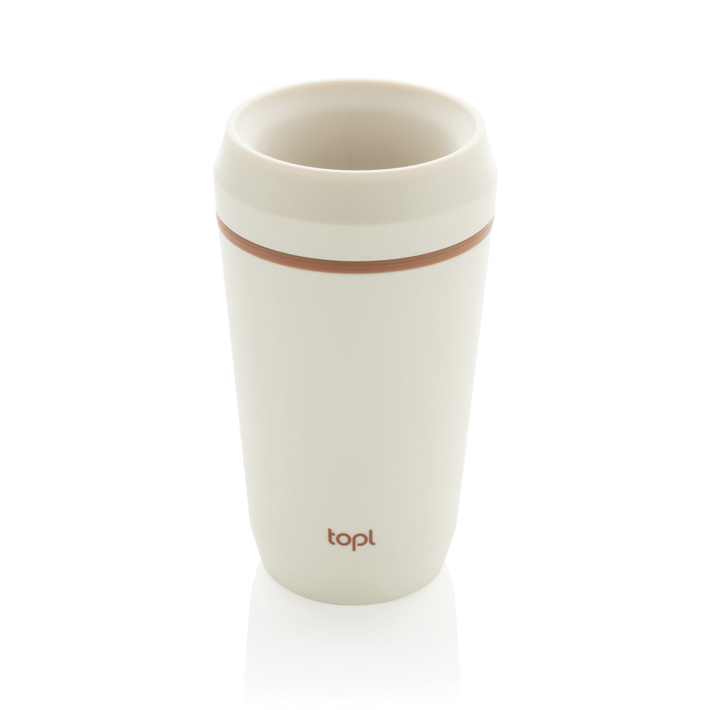 Topl To Go-glas av återvunnen plast Patenterat 360-lock 354
