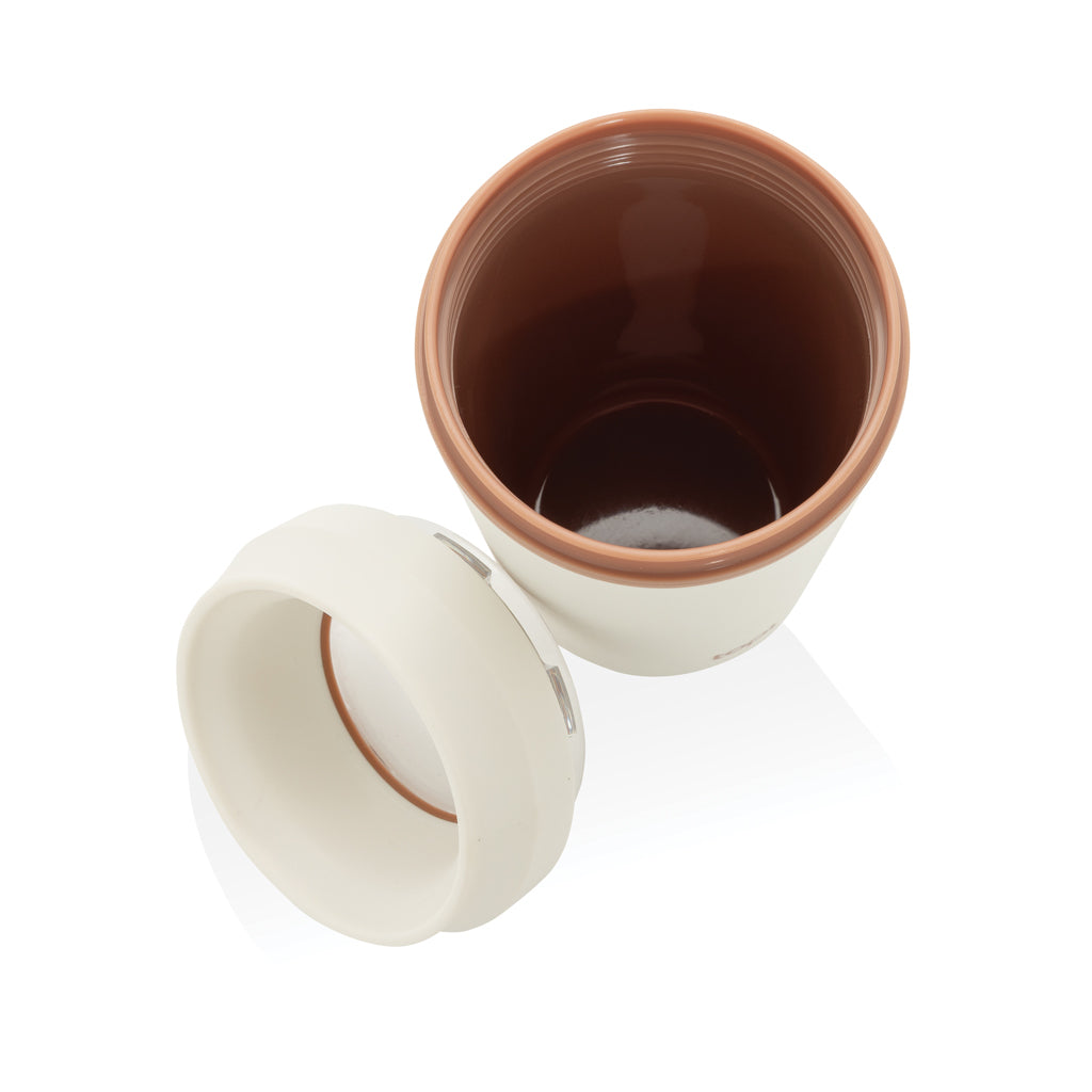 Topl To Go-glas av återvunnen plast Patenterat 360-lock 354