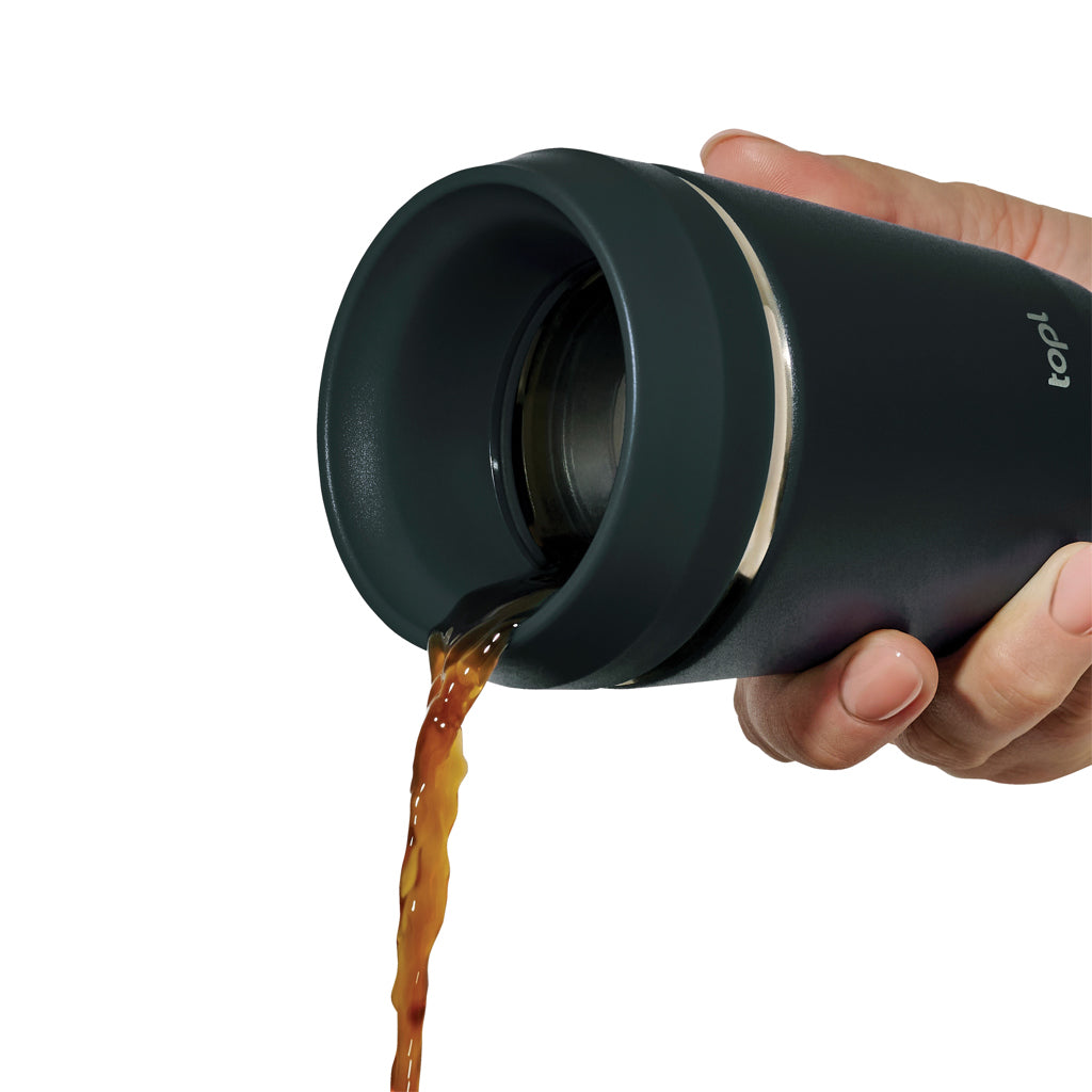 Topl To Go-glas i återvunnet stål Patenterat 360-lock 235 ml