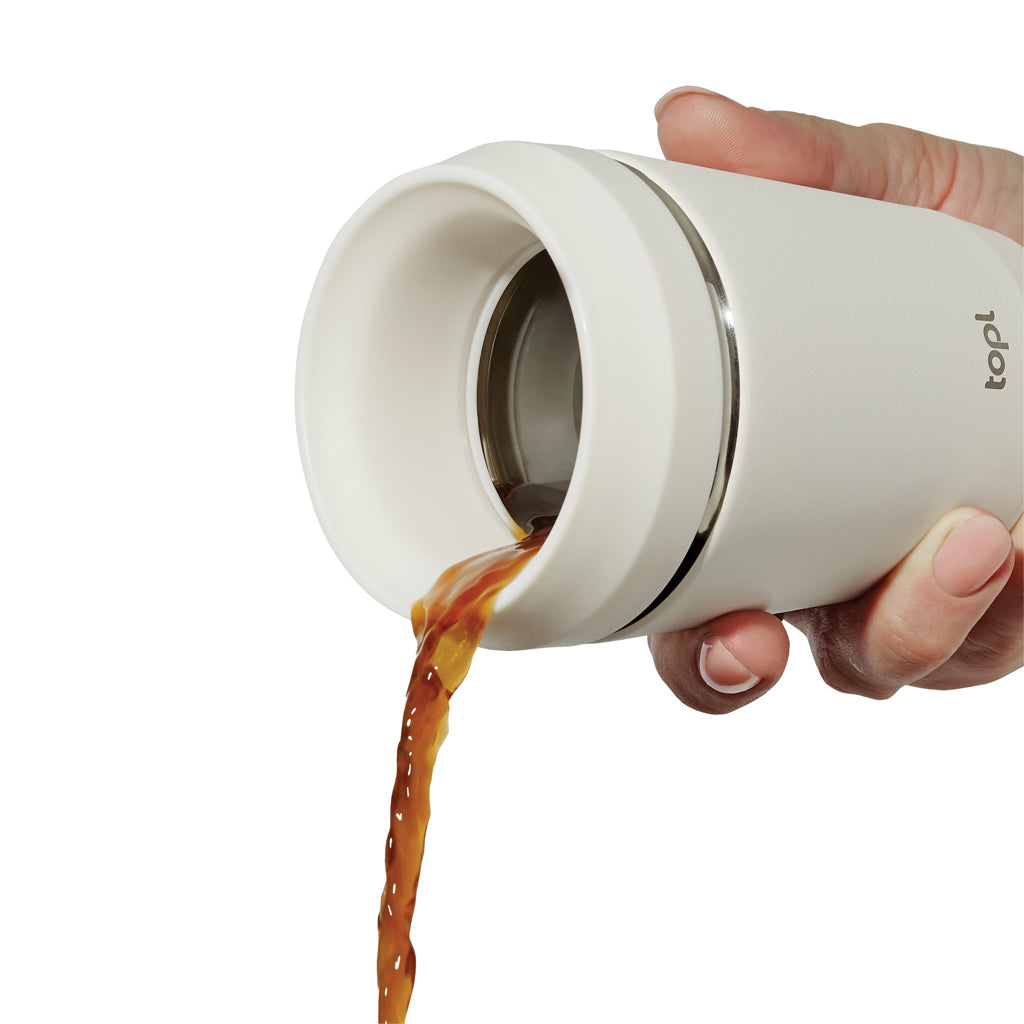 Topl To Go-glas i återvunnet stål Patenterat 360-lock 235 ml