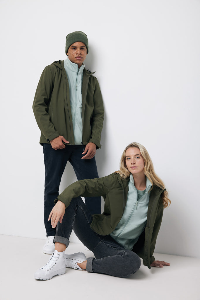 IQONIQ Makalu soft shell herrjacka i återvunnen polyester