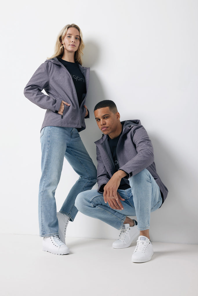 IQONIQ Makalu soft shell herrjacka i återvunnen polyester