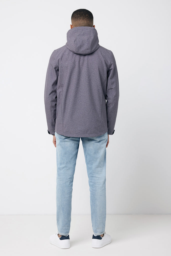 IQONIQ Makalu soft shell herrjacka i återvunnen polyester