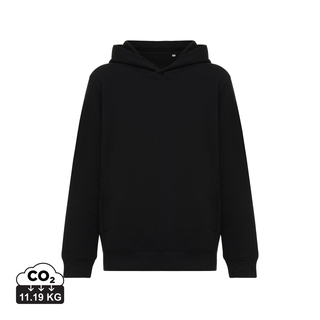 IQONIQ Yengo barnhoodie i återvunnen bomull med sidofickor