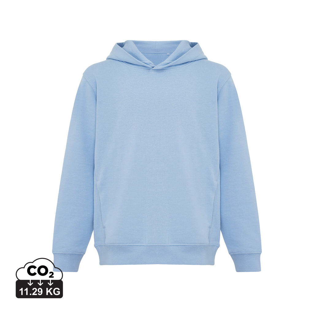 IQONIQ Yengo barnhoodie i återvunnen bomull med sidofickor