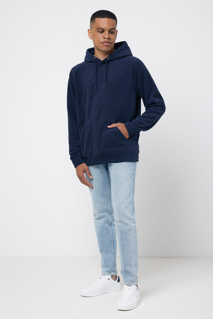 IQONIQ Trivor microfleece hoodie i återvunnen polyester