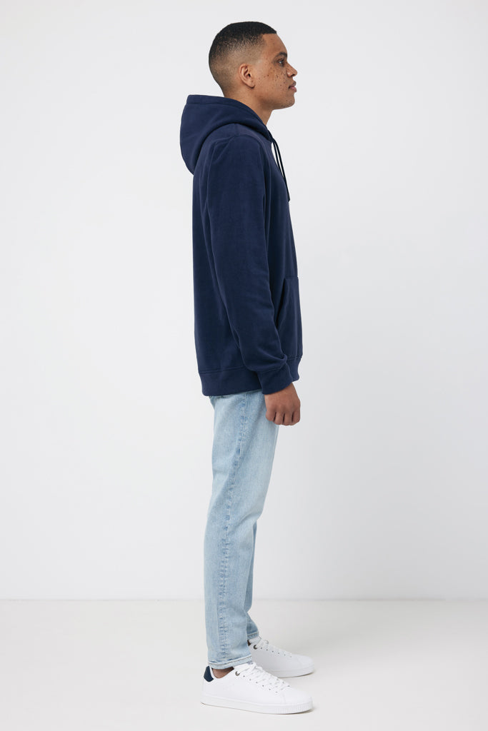 IQONIQ Trivor microfleece hoodie i återvunnen polyester