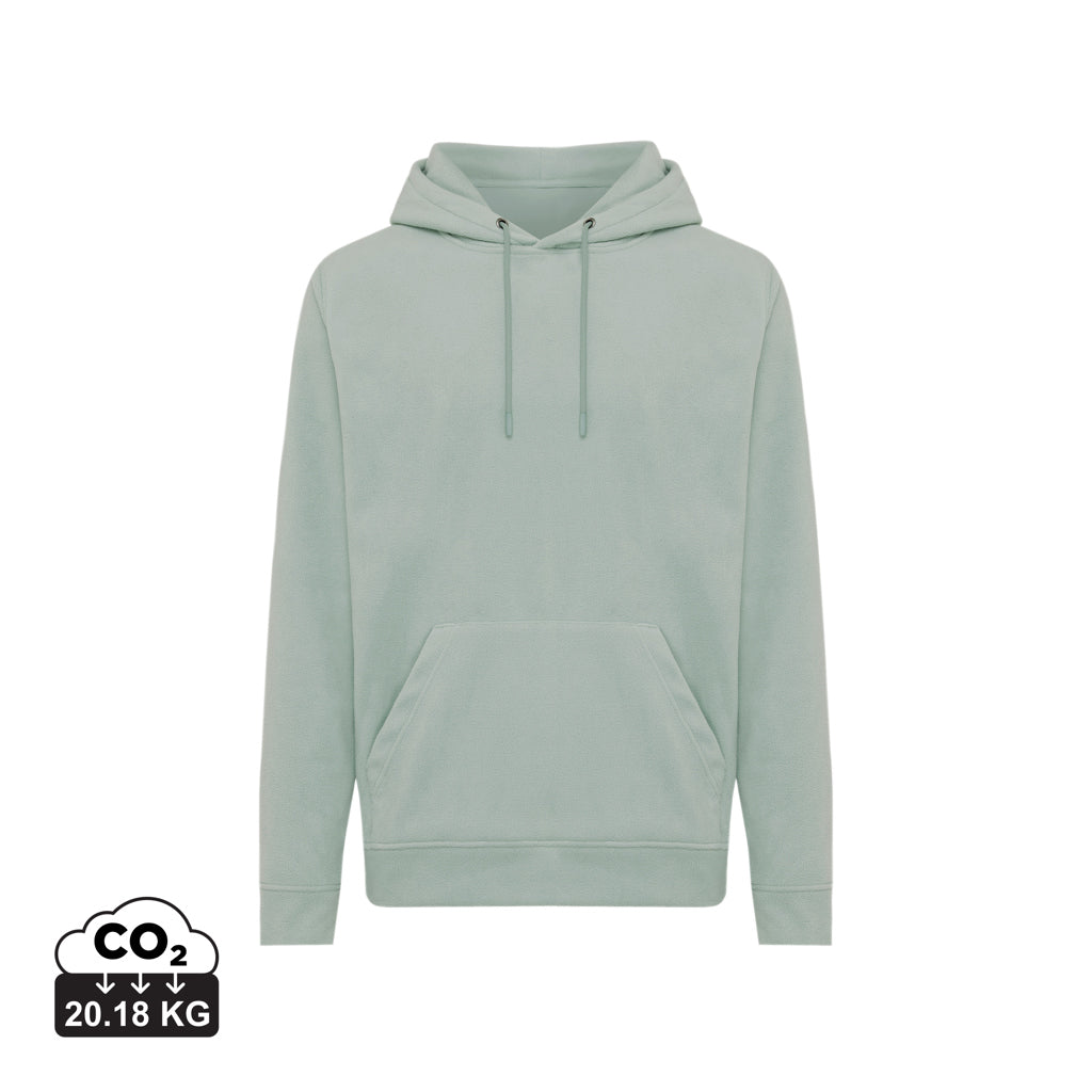 IQONIQ Trivor microfleece hoodie i återvunnen polyester