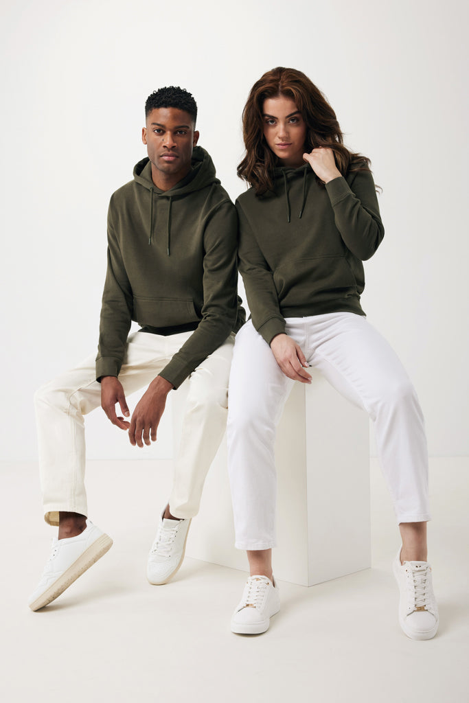 IQONIQ Rila lättvikt hoodie i återvunnen bomull - Natural Colors