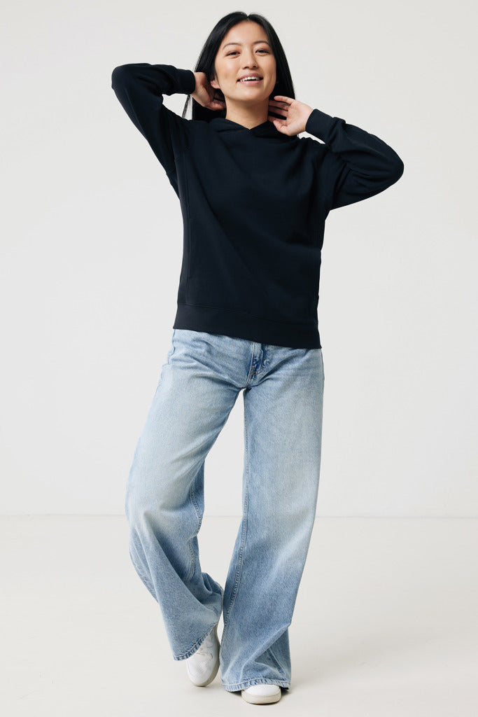 IQONIQ Yengo hoodie  i återvunnen bomull med sidofickor - Professional Colors