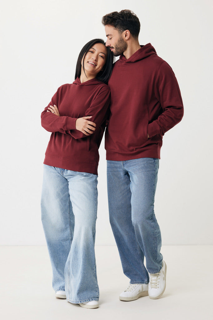 IQONIQ Yengo hoodie  i återvunnen bomull med sidofickor - Natural Colors