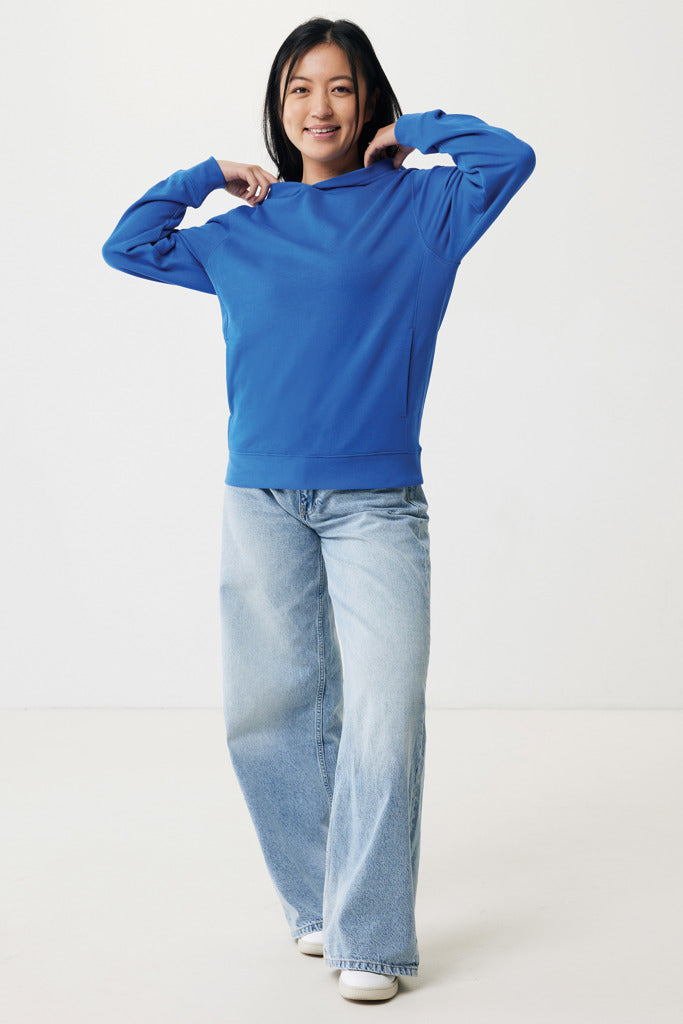 IQONIQ Yengo hoodie  i återvunnen bomull med sidofickor - Vibrant Colors