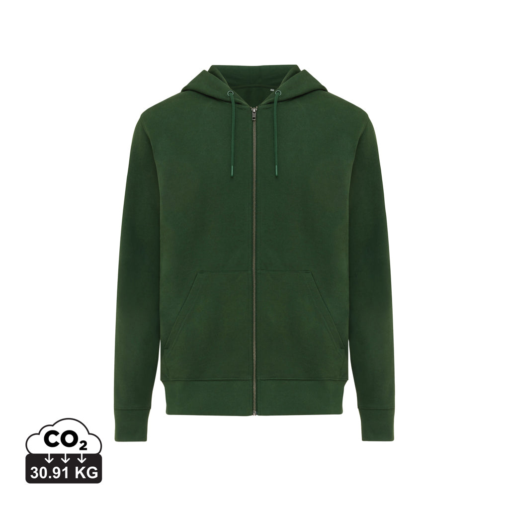 IQONIQ Abisko hoodie med dragkedja i återvunnen bomull - Vibrant Colors