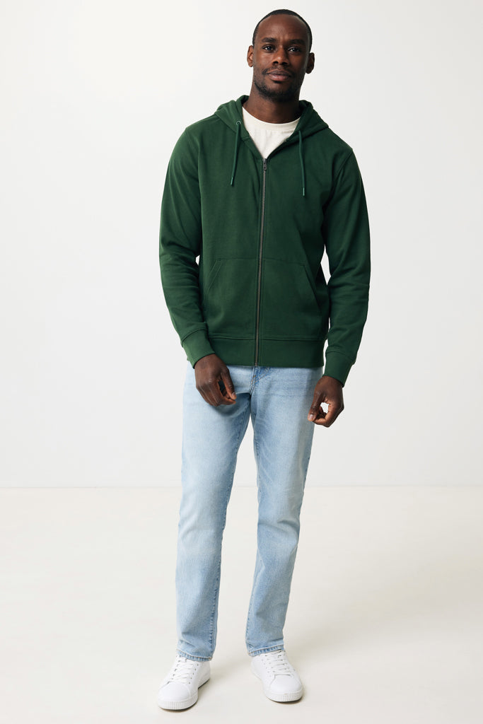 IQONIQ Abisko hoodie med dragkedja i återvunnen bomull - Vibrant Colors