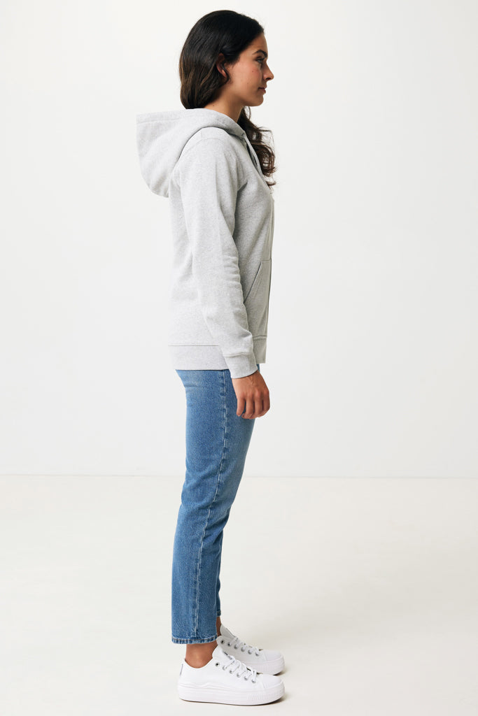 IQONIQ Abisko hoodie med dragkedja i återvunnen bomull - Professional Colors