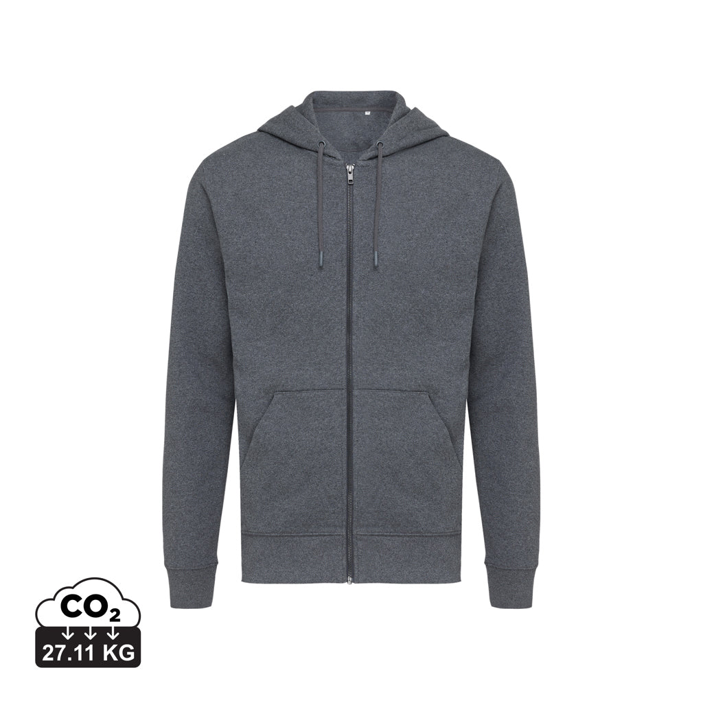 IQONIQ Abisko hoodie med dragkedja i återvunnen bomull - Professional Colors
