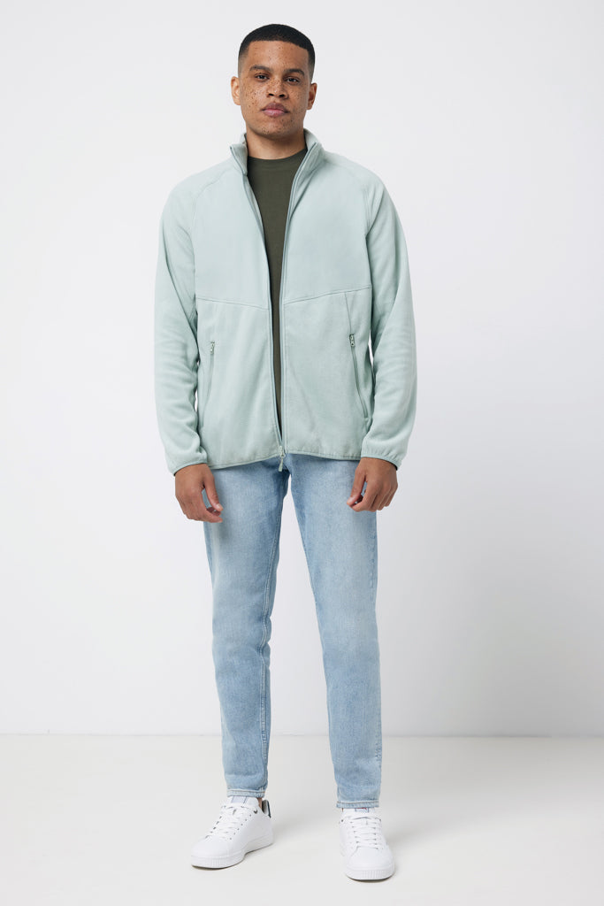 IQONIQ Talung microfleece med dragkedj i återvunnen polyeste